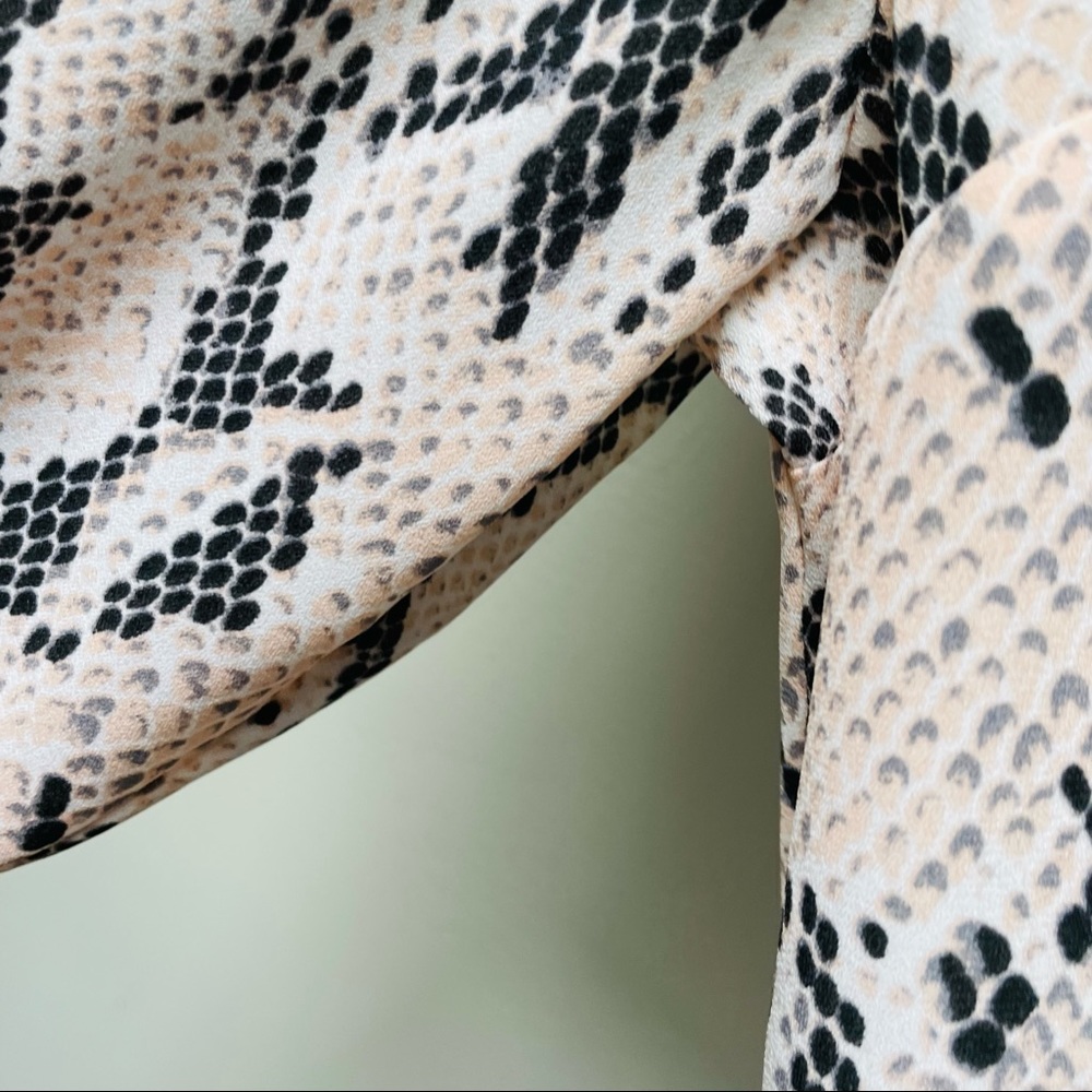 Express Portofino Shirt Button Up Python Snake Pr… - image 4